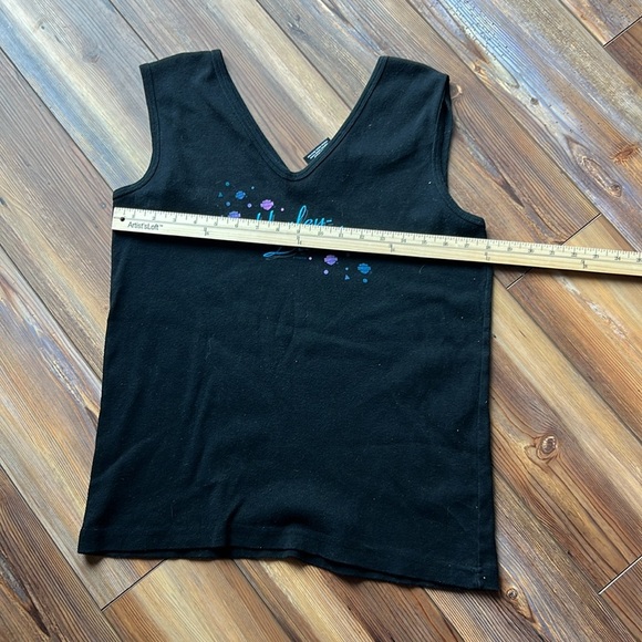 Vintage 90s Harley-Davidson V-Neck Black Tank Top Sz XL - Picture 8 of 9